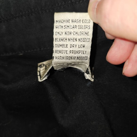 Buttons Cotton Blend Black Jacket Women's M With Button Details & Pockets - Picture 6 of 8